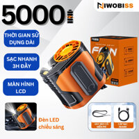 Quạt Mini Đeo Thắt Lưng F83 Giúp Làm Mát Hạ Nhiệt Cơ Thể, Quạt Kẹp Hông Dung Lượng Pin 5000mAh Tích Hợp Sạc Dự Phòng