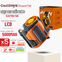 Quạt Mini Đeo Thắt Lưng F83 Giúp Làm Mát Hạ Nhiệt Cơ Thể, Quạt Kẹp Hông Dung Lượng Pin 5000mAh Tích Hợp Sạc Dự Phòng