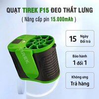 Quạt Mini Đeo Thắt Lưng Tirek F15 - Quạt Làm Mát Lưng - Chạy 8-20h. Sạc Dự Phòng 15000mAh Mới 2025