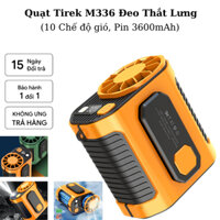 Quạt Mini Đeo Thắt Lưng Tirek M336 - Quạt Làm Mát Lưng. Chạy Liên Tục 3-6h. Tích Hợp Sạc Dự Phòng 3600mAh