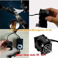 Quạt mini dùng để làm mát main board mạch IC... chỉnh tốc độ bằng Adapter 12V cực mạnh