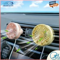 Quạt mini gắn cửa gió điều hòa, quạt thoát khí ô tô,quạt làm mát, tạo không khí xe hơi, 3 cấp độ gió. Bảo hành toàn quốc