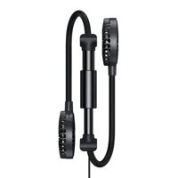 Quạt Mini Gắn Lưng Ghế Sau Xe Hơi CXJF-01 Baseus Blustery Two-Headed Vehicle Fan Mini USB (2 cấp độ, công suất 7W)