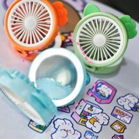 QUẠT MINI GƯƠNG ĐÈN 2 IN 1