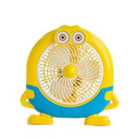 QUẠT MINI HÌNH THÚ, NHÂN VẬT HOẠT HÌNH MINION 3 CÁNH[TỔNG KHO ĐỒ GIA DỤNG-MINH CHÂU]