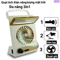 Quạt mini năng lượng mặt trời , Quạt tích điện đa năng , Quạt mini tích điện , Chức năng mới quạt đèn LED