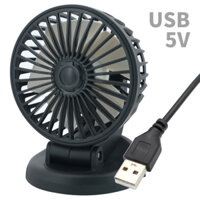 Quạt mini ô tô 5V quạt gió nhỏ gọn, tạo gió mạnh, êm không gây ồn, chắc chắn, quạt đôi công suất lớn, quạt máy