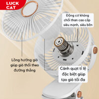 Quạt mini sạc điện 15000 mah quạt kẹp GF07  Thích hợp cho máy tính để bàn, trường học, văn phòng , xe đẩy cho bé -  QK1