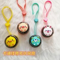 Quạt mini sạc USB cho trẻ em, hoạt hình dễ thương, thú cưng, sinh viên, cầm tay, ngoài trời, không cánh, quạt treo cổ