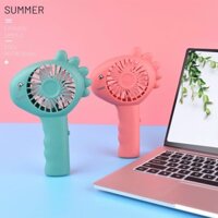 Quạt Mini Tích Điện Cầm Tay khủng long dễ thương - Có chọn màu -TC Mart