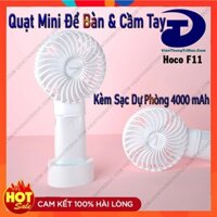 Quạt Mini Tích Điện Cầm Tay Hoco F11 & Lanex LLS-F01 & LLS S-5 - HOT 2020 Quạt Gió 3 Mức Độ -Pin Bền Nhỏ Gọn - Linh Hoạt