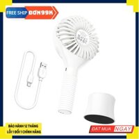 Quạt mini tích điện cầm tay hoặc máy tính để bàn Hoco F13 - Bảo hành 12 tháng Giá rẻ nhất shopee