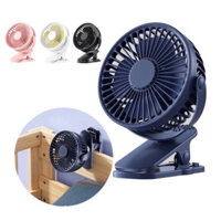 Quạt Mini Tích Điện Để Bàn Cực Mát, Phiên Bản Kẹp Bàn Chắc Chắn, Gió Mạnh Pin Trâu, Quạt Mạnh Dùng Cho Mùa Hè