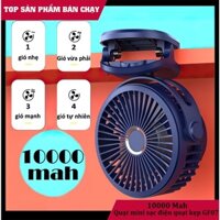 Quạt Mini tích điện GF12, thiết kế nhỏ gọn, tiện lợi. pin trâu 10000mah sử dụng liên tục trong thời gian dài - Liliana