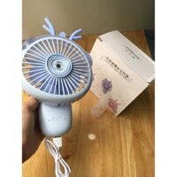 Quạt mini tích điện hình thú dễ thương - Quạt phun sương tạo ẩm cầm tay mini
