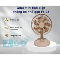 Quạt mini tích điện không ồn nhỏ gọn tiện lợi F8-03