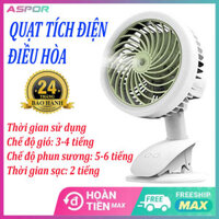 Quạt mini tích điện phun sương cầm tay để bàn hoặc kẹp CLIP FAN Có 3 chế độ tiện lợi Kẹp Bàn Nhỏ Gọn Xoay 360 Độ Cực Mát Quạt Phun Sương Hơi Nước Chạy trực tiếp bằng nguồn 5v.giá rẻ Bảo Hành 24 Tháng.