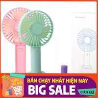 Quạt Mini Tích Điện - Quạt Cầm Tay Có Đế Để Bàn 3 Tốc Độ Gió N9