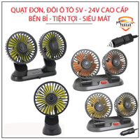 Quạt mini trên ô tô để bàn học,văn phòng usb, đầu tẩu 5V,12V,24V cao cấp siêu mạnh,quạt gió usb xoay 360 độ oto xe tải