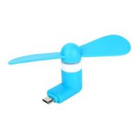 Quạt Mini Usb 2 cánh cắm điện thoại Android, Windows Phone - Xanh biển