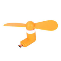Quạt Mini Usb 2 cánh cắm điện thoại Android, Windows Phone - Cam