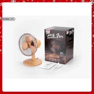 Quạt Mini Vân Gỗ Remax Desk Fan FN17