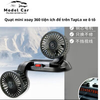 Quạt mini xoay 360 tiện ích để trên TapLo xe ô tô, bàn làm việc....