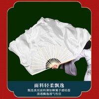 Quạt Múa Quạt Trắng Khiêu Vũ prosperous Erizi, Lụa Thật, Nằm Thay Đổi Màu Sắc, Xuezhoang, Xuezhoang, Xuezhoang231125