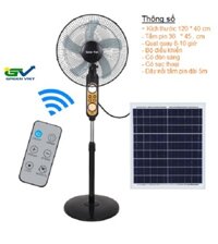 Quạt năng lượng mặt trời giá rẻ – Quạt đứng GV01