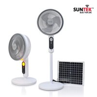 Quạt Năng Lượng Mặt Trời SUNTEK SF-F8 30W - 12 giờ sử dụng & Đèn ngủ đuổi muỗi - Hàng Chính Hãng - Bảo hành 2 năm