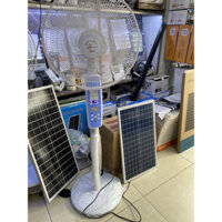 Quạt Năng Lượng Mặt Trời JD-S88 Plus. động cơ không chổi than DC 20w, Pin Poly, bh 12 tháng