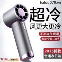 Quạt Nhỏ Cầm Tay Di Động Yên Tĩnh Xịt Nhỏ Di Động Làm Lạnh Máy Điều Hòa Nhỏ Tốc Độ Siêu Cao Mạnh Mẽ Không Lá Turbo Cool Air Ký Túc Xá Sinh Viên Mini usb Sạc Quạt Làm Mát Ngoài Trời Dụng Cụ Tiện Dụng