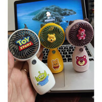 Quạt nhỏ cầm tay USB gấu dâu hình thú dễ thương, Quạt điện để bàn mini dễ thương trái tim cô gái cầm tay