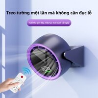 Quạt nhỏ treo tường văn phòng tốc độ cao, có thể sạc lại bằng USB, màn hình kỹ thuật số, turbo