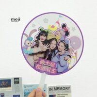 Quạt nhựa cầm tay idol BLACKPINK with DF Friends Thỏ tím 090323