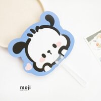 Quạt nhựa cầm tay MJ Cute dog face má hồng