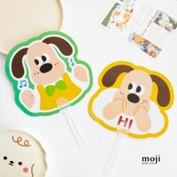 Quạt nhựa cầm tay MJ Gromit dog hi music