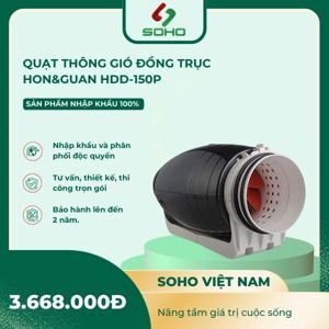 Quạt ống thông gió Hon&Guan HDD-150P