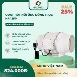 Quạt ống thông gió Hon&Guan HF-125P
