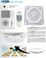 Quạt Ốp Trần Dasin MY-888G