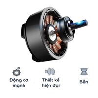 Quạt oto mini, quạt đôi 12V trên xe hơi làm mát không khí xoay 360 độ