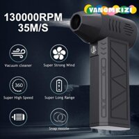 Quạt phản lực công suất cao YANGMEIZI, Loại bỏ bụi tốc độ gió 35m / s 130000Rpm Turbofan, có đèn pin Máy thổi bụi Mini mạnh mẽ