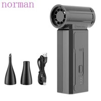 Quạt phản lực Mini Turbo NORMAN, 100000Rpm Máy hút bụi không khí điện tốc độ cao, Máy hút bụi cầm tay mạnh mẽ có thể sạc lại Động cơ không chổi than Dụng cụ làm sạch bụi