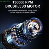 Quạt phản lực Mini Turbo BLAZESKY, 130000Rpm Tốc Độ Gió 60m / s Máy Hút Bụi Không Khí Điện, Động Cơ Không Chổi Than Cầm Tay 4 Tốc Độ Có Thể Sạc Lại Bạo Lực Turbo Blower Làm Sạch Xe Ô Tô