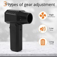 Quạt phản lực Mini Turbo DELMER, Máy hút bụi không khí điện 50000 vòng / phút 3000mAh, Động cơ không chổi than đa chức năng Máy thổi khí cầm tay có thể sạc lại tốc độ cao