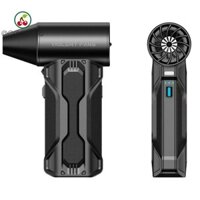 Quạt phản lực Mini Turbo ERZAP, Máy thổi khí điện có thể điều chỉnh 3 tốc độ có thể sạc lại, Quạt bạo lực có đèn Tốc độ gió không dây 52m / giây Đệm khí nén lạm phát