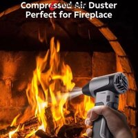 Quạt phản lực Mini WANGMCAI, Máy thổi bụi điện động cơ không chổi than tốc độ cao, luồng khí mạnh mẽ không dây có thể điều chỉnh tốc độ có thể sạc lại Quạt bạo lực cầm tay ngoài trời