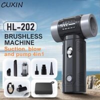 Quạt phản lực Turbo Mini CUXIN, Máy thổi bụi điện động cơ không chổi than tốc độ có thể điều chỉnh, luồng khí mạnh mẽ di động có thể sạc lại 130000Dụng cụ làm sạch bụi quạt bạo lực cầm tay RPM