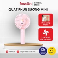 Quạt Phun Sương Cầm Tay Mini Quạt hơi nước mini, Tiện Lợi Đi Học, Đi Làm, Đi Chơi Du Lịch 1800mAh Động Cơ Siêu Bền