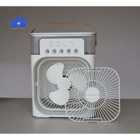 Quạt phun sương để bàn cỡ lớn, đèn led 7 màu - Quạt hơi nước để bàn 3 chế độ phun sương làm mát